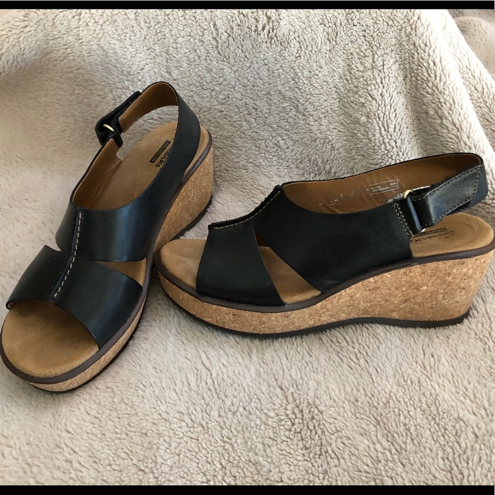 Clarks wedge sandals